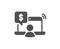 Online shopping icon. Internet buying sign. Vector