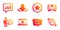 Online shopping, Loyalty star and Smile face icons set. Analytical chat, Download and Ranking signs. Vector