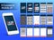 Online Shopping Mobile Apps UI, UX and GUI layout.