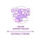 Online support group purple concept icon