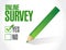 online survey check list illustration design