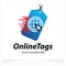 Online Tags Logo Template Design Template