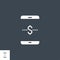 Online Wallet related vector glyph icon