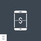 Online Wallet related vector glyph icon