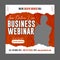 Online webinar social media post template