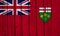 Ontario Flag Over Wood Planks
