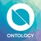 Ontology ONT cryptocurrency coin logo - blockchain vector