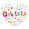 Ooh la la - french quote - heart shaped design