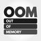 OOM - Out of Memory acronym, technology concept