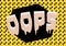 OOPS - POPUP WORD ART