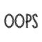 oops stripe ribbon illustration slogan vector chain