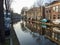 Ooseinde street and channel in Delft in Netherlands.