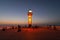 Oostende lighthouse at Night, Belgium