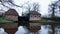 Oostendorper watermill in Haaksbergen, the Netherlands in winter