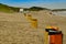 Oosterschelde, the Netherlands, August 2019. The north sea coast: large beaches as far as the eye can see, very few people walking