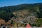 Ooty city aerial view, Ooty Udhagamandalam is a resort town in the Western Ghats mountains, Tamil Nadu.