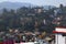 OOTY, INDIA  City buildings and houses as visible form the church  on Dec 28,2019 in Ooty,Tamil Nadu, India. Ooty is a major hill