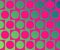 Op Art Big Circles Alternate Pattern Magenta