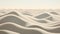 Op Art: Minimalist Desert Landscape With 3d Sand Patterns