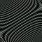 Op art, moire pattern. Relaxing hypnotic background with geometric black lines.