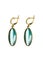 Opal earrings isolated