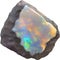 Opal stone, colorful gemstone clipart. AI-Generated.