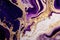 Opalescent Beauty: AI Generated Abstract Texture Photography Showcasing White Purple Gold Intricate Pattern on Artificial Marble