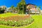 Opatija park and architecture panoramic view