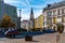 Opava historic centre overlooking Town hall, Czech Republic