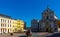 Opava square with Church and Spy, Czech Republic