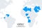 OPEC member states, political map, Organization of the Petroleum Exporting Countries