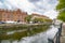 An open air market on the banks of the Spree River in the Mitte District of Berlin Germany