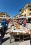 The open air market in Lazise at Garda Lake.