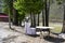 Open air restaurant in Naran Valley, Pakistan