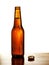 Open beer bottle