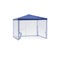 Open blue awning