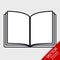 Open Book - Editable Vector Icon - Isolated On Transparent Background