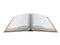 Open book hardcover isolated