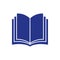 Open book icon stock vector illustration flat design style