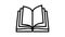 open book line icon animation