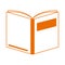 Open book literature read home education line color style icon