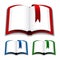 Open books with bookmark