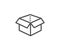 Open box line icon. Delivery parcel sign. Cargo package. Vector