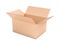 Open brown box mock up. Big shipping packaging. 3d rendering illustration