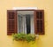 Open Brown Shutters, Izola