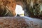 Open cave at One Thousand Steps Beach