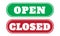 open and close sign board