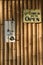 Open closed bamboo door background