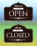 Open and closed signs