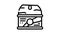 open container of canned food line icon animation